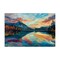 Stupell Industries Abstract Swirled Lake & Mountain Canvas Wall Art Design by LSR Design Studio